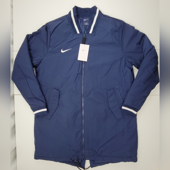 Nike Baseball Stock Dugout Jacket Parka Coat Navy  DC8335-419 Men's Size S New - Picture 1 of 9